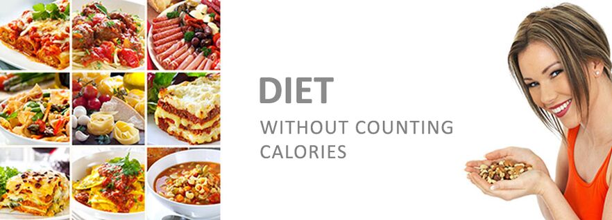 Dish options for a diet without a calorie account