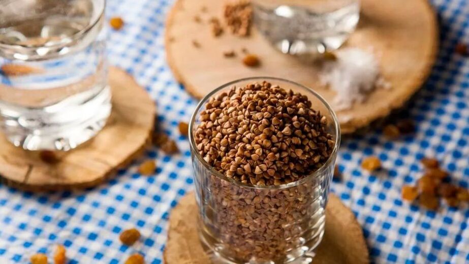 Buckwheat in a cup