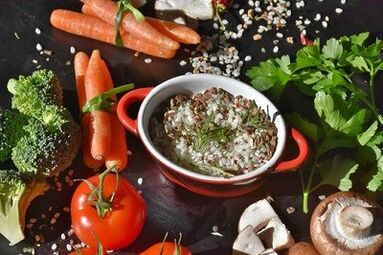 Estimated menu according to a healthy diet scheme