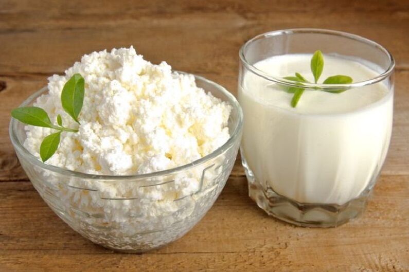 Kefir-curd diet